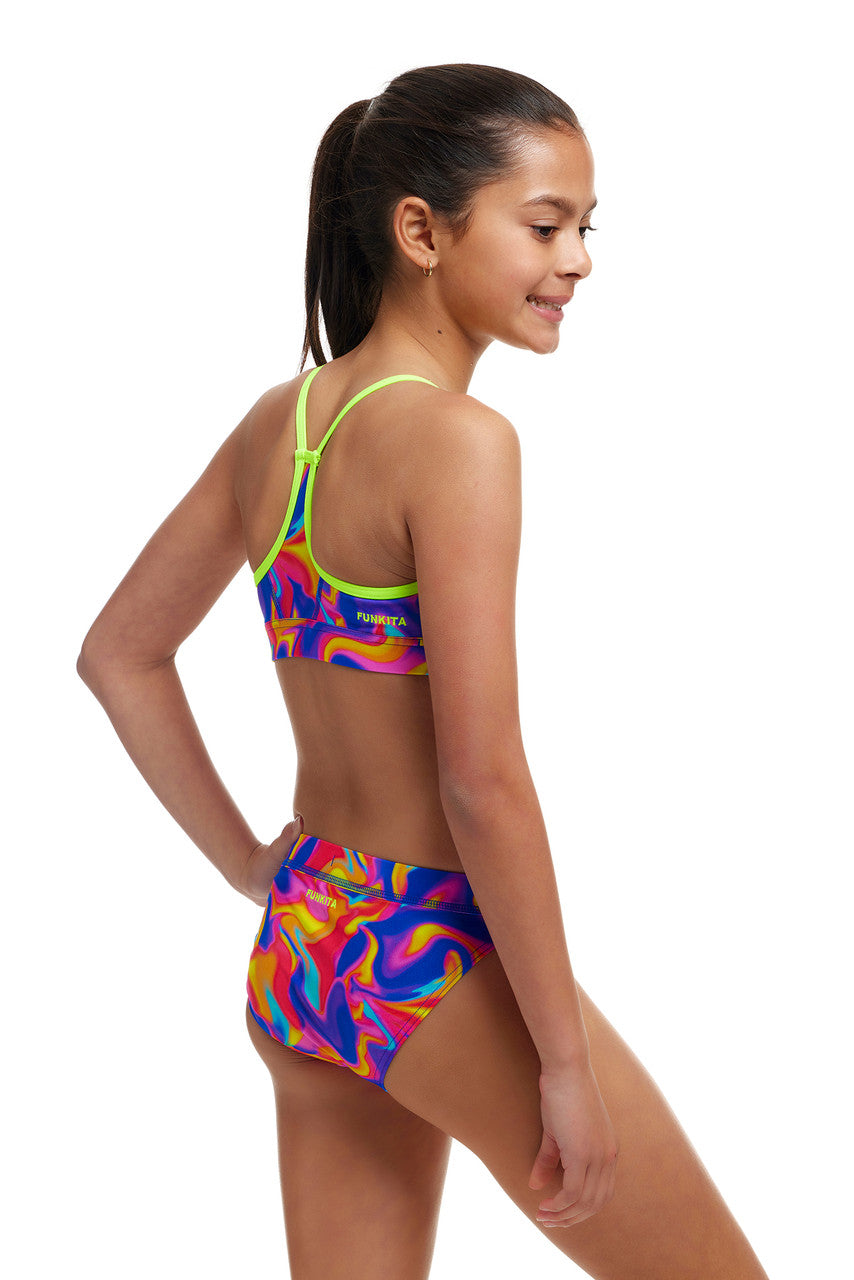 Funkita - Girls - Racerback Two Piece - Summer Swirl