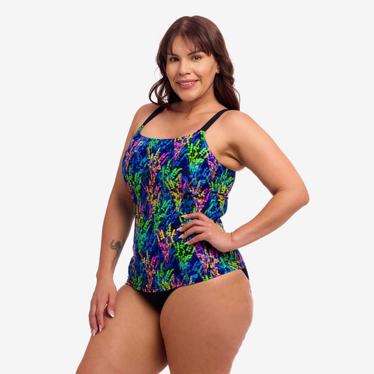 Funkita - Womens - Scoop Neck Tankini Top - Midnight Meadow