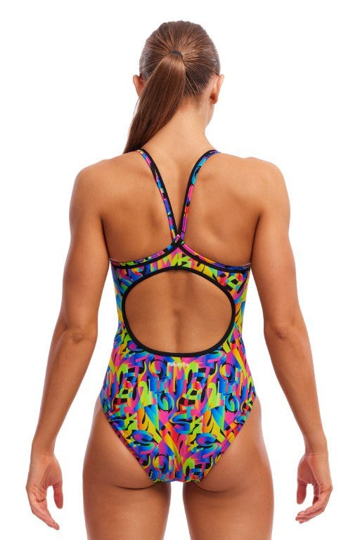 Funkita - Womens - Diamond Back Secure One Piece - Colour Funk