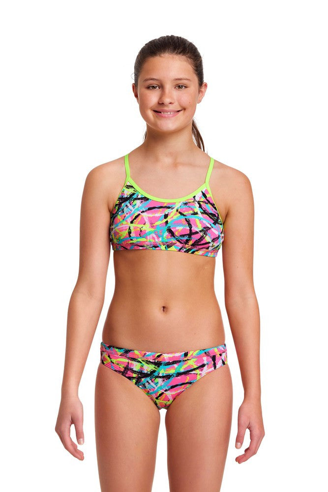 Funkita - Girls - Racerback Two Piece Swimsuit - Donut Delight