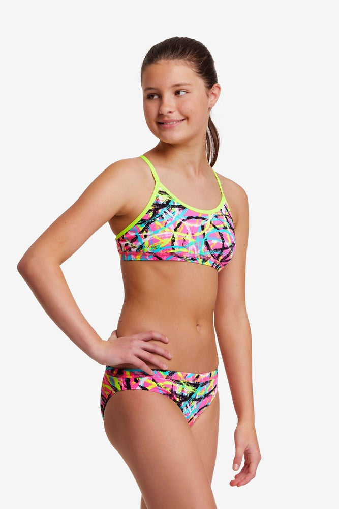 Funkita - Girls - Racerback Two Piece Swimsuit - Donut Delight