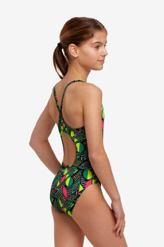 Funkita - Girls - Diamond Back One Piece - Dot Matrix