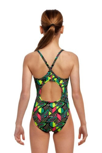 Funkita - Girls - Diamond Back One Piece - Dot Matrix