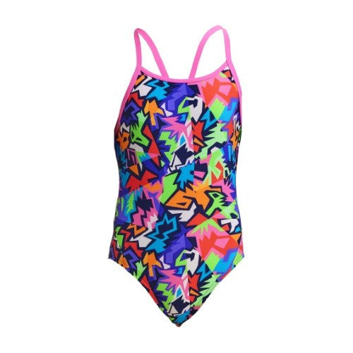 Funkita - Girls - Diamond Back One Piece - Sharp Edges