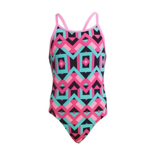 Funkita - Girls - Diamond Back One Piece - Square Stare