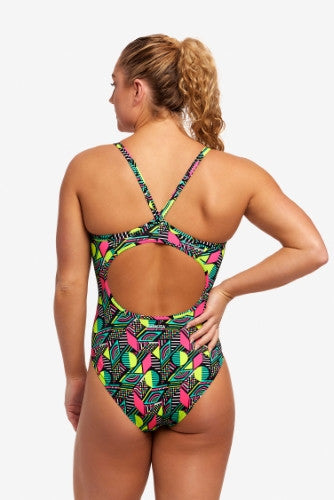 Funkita - Womens - Diamond Back One Piece - Dot Matrix