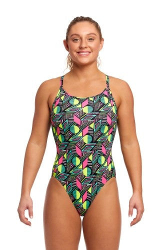 Funkita - Womens - Diamond Back One Piece - Dot Matrix