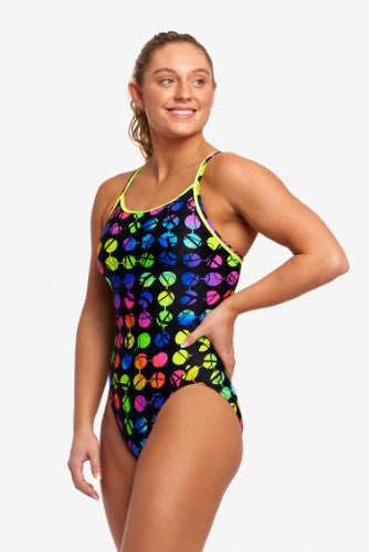 Funkita - Womens - Diamond Back One Piece - Broken Circle