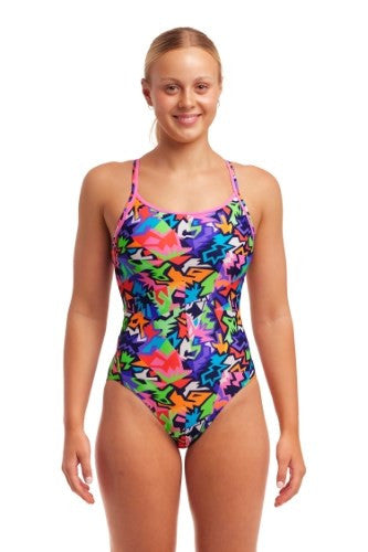 Funkita - Womens - Diamond Back One Piece - Sharp Edges