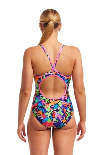 Funkita - Womens - Diamond Back One Piece - Sharp Edges