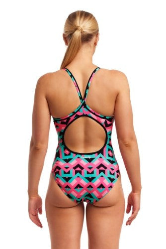 Funkita - Womens - Diamond Back One Piece - Square Stare