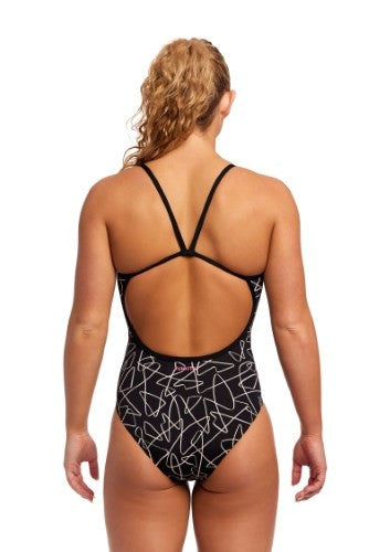 Funkita - Womens - Single Strap One Piece - Texta Mess