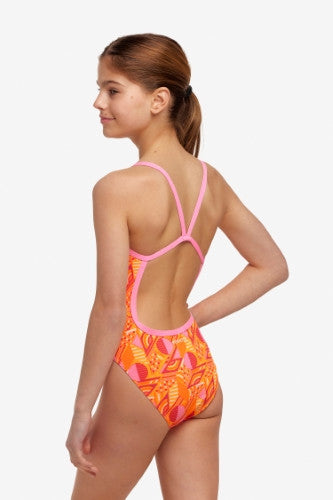 Funkita - Girls - Single Strap One Piece - Orange Crush