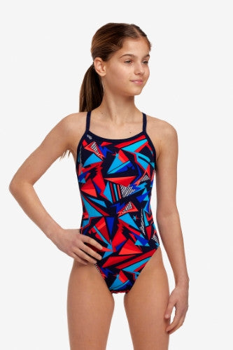 Funkita - Girls - Single Strap One Piece - Patriot Beat