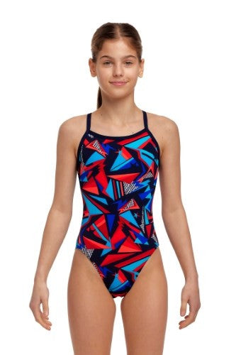 Funkita - Girls - Single Strap One Piece - Patriot Beat