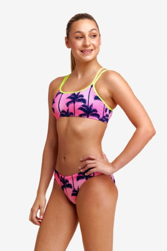 Funkita - Girls - Criss Cross Two Piece Swimsuit - Pop Palms