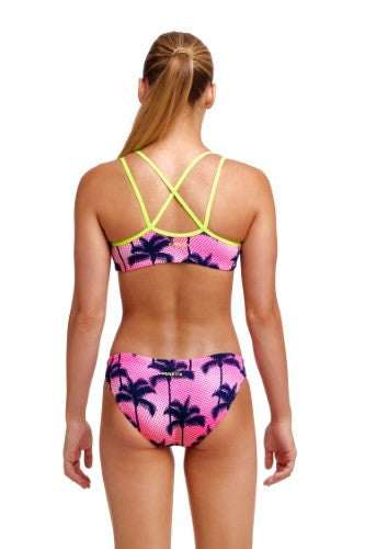 Funkita - Girls - Criss Cross Two Piece Swimsuit - Pop Palms