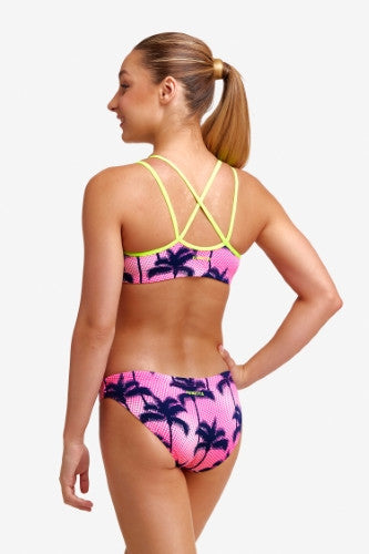 Funkita - Girls - Criss Cross Two Piece Swimsuit - Pop Palms