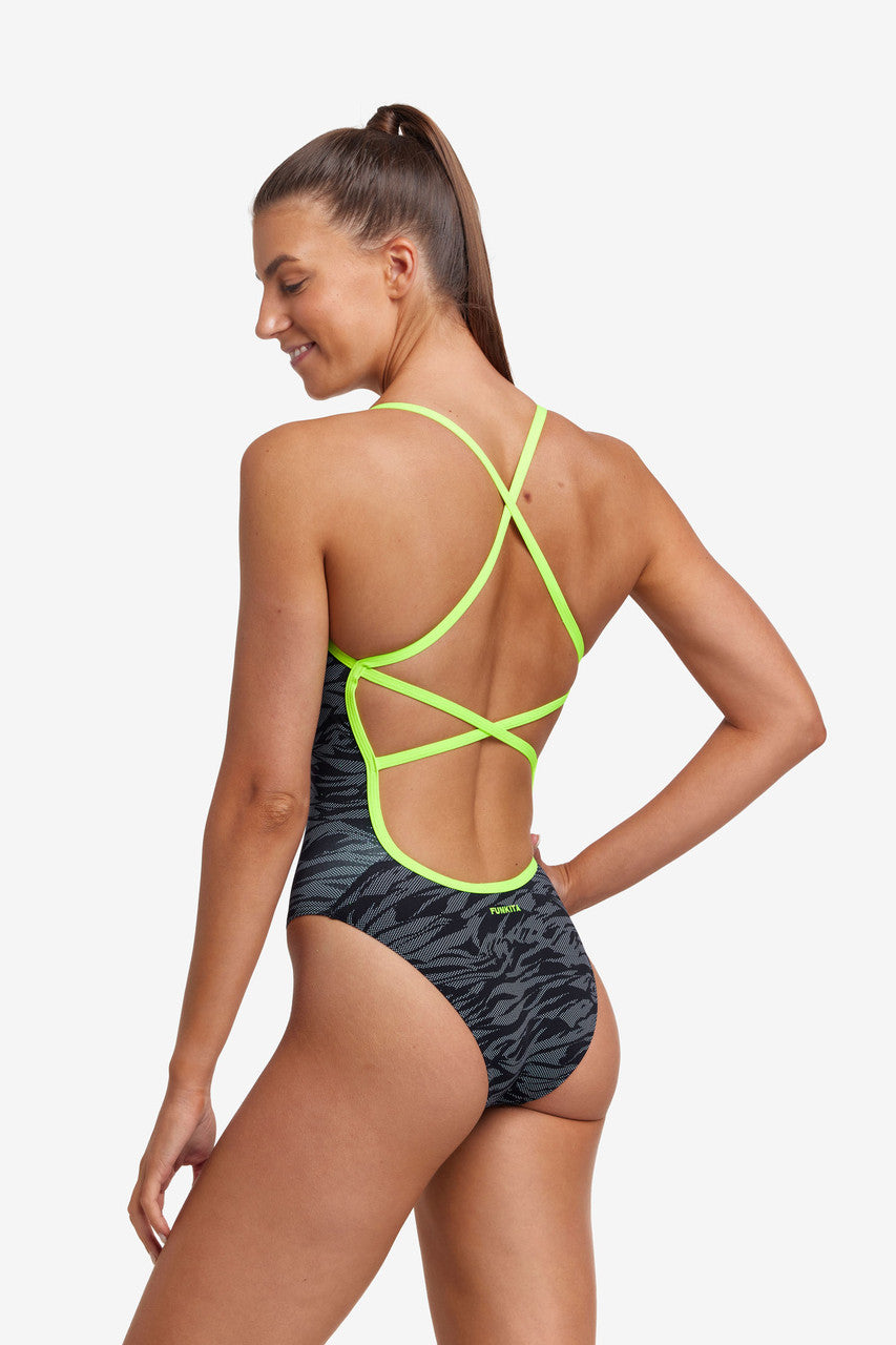 Funkita - Womens - Strapped In One Piece Swimsuit - Night Run