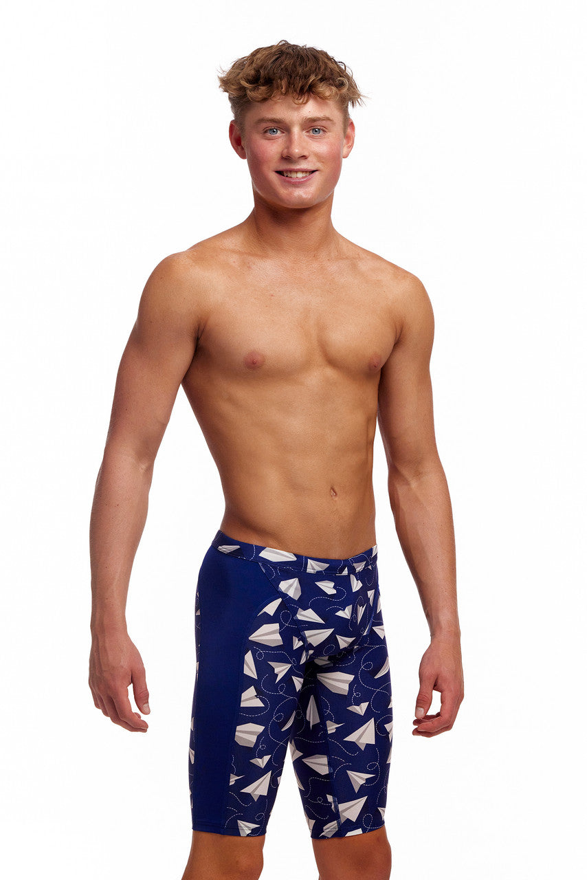 Funky Trunks - Boys - Training Jammer - Paper Plain