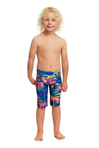 Funky Trunks - Toddler Boys - Miniman Jammers - Palm A Lot