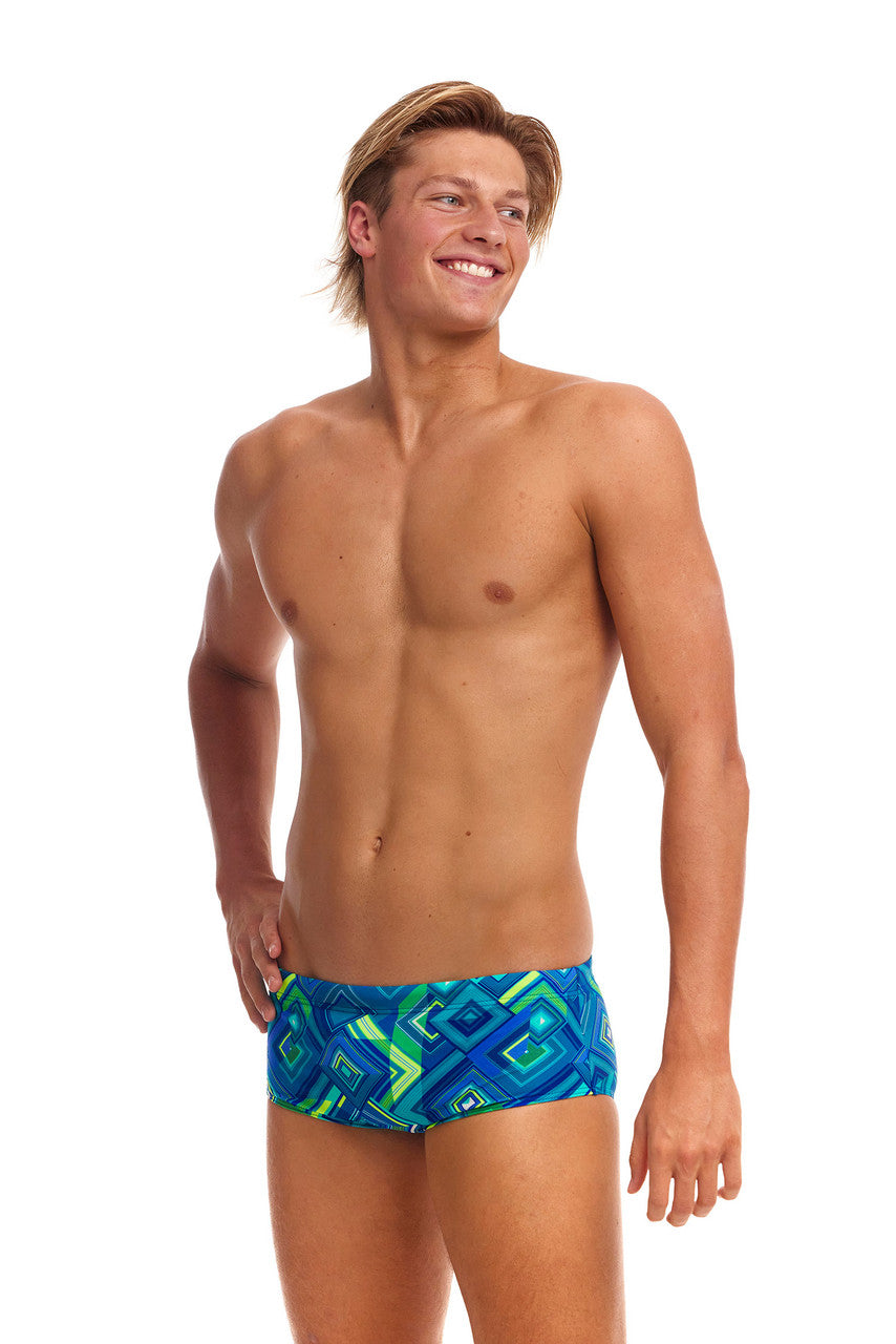 Funky Trunks - Mens - Sidewinder Trunks - Help Me Rhombus