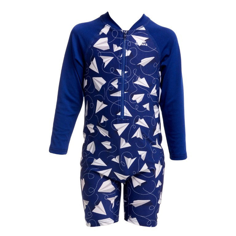 Funky Trunks - Toddler Boys - Go Jump Suit - Paper Plain