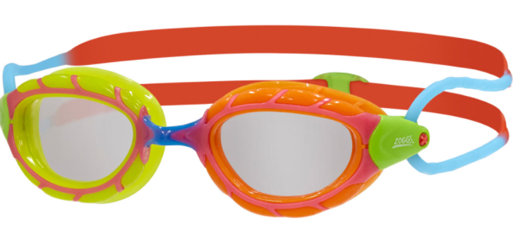 Zoggs - Predator Junior Goggle - Red Orange Clear