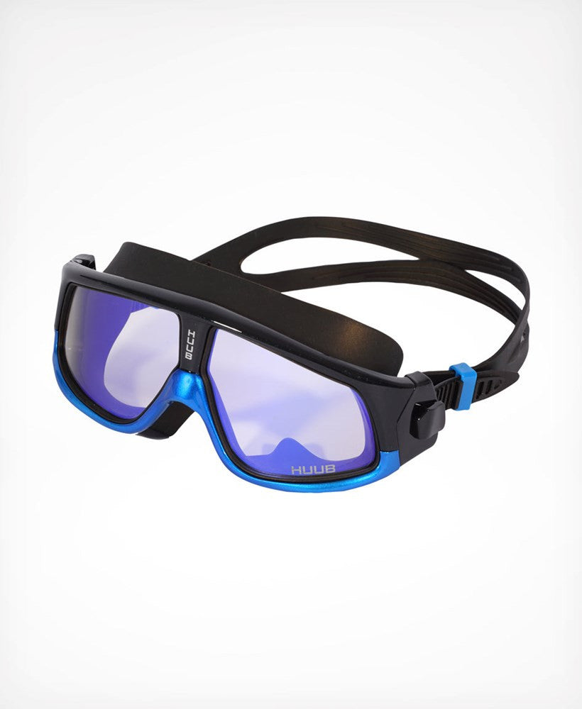 HUUB - Ryft Open Water Swim Mask - Black/Blue Frame - Photochromic Blue Mirror Lens