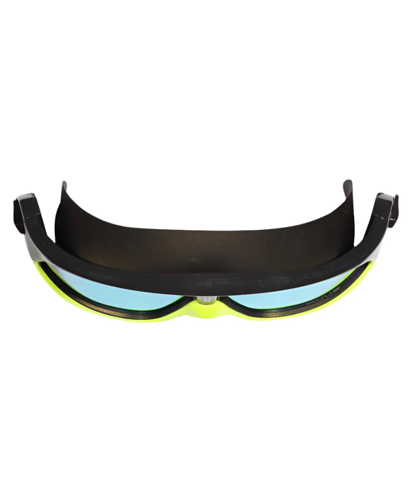 HUUB - Ryft Open Water Swim Mask - Met Black/Fluo Yellow Frame - Polarised Gold Lens