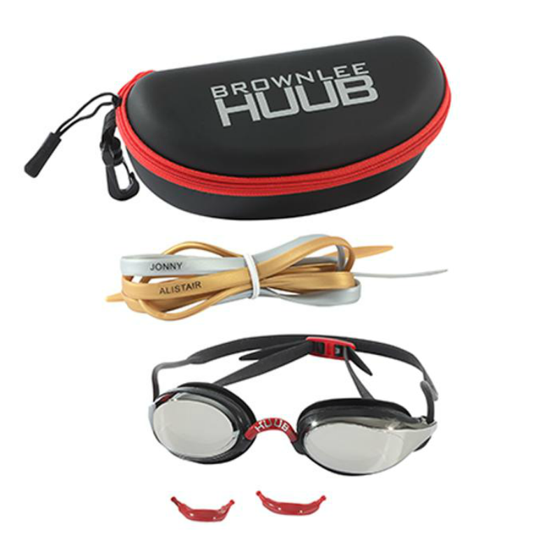 HUUB - Brownlee Swim Goggle - Mirror Lens - Black/Dark Smoke