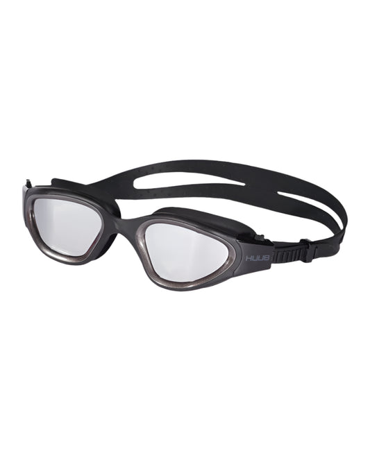 HUUB - Mirage Swim Goggle - Black Grey Frame/Clear Silver Mirror Lens