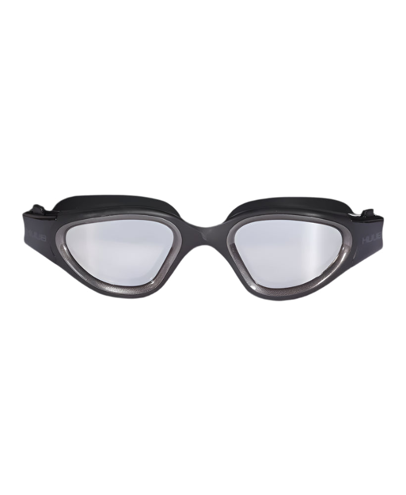 HUUB - Mirage Swim Goggle - Black Grey Frame/Clear Silver Mirror Lens