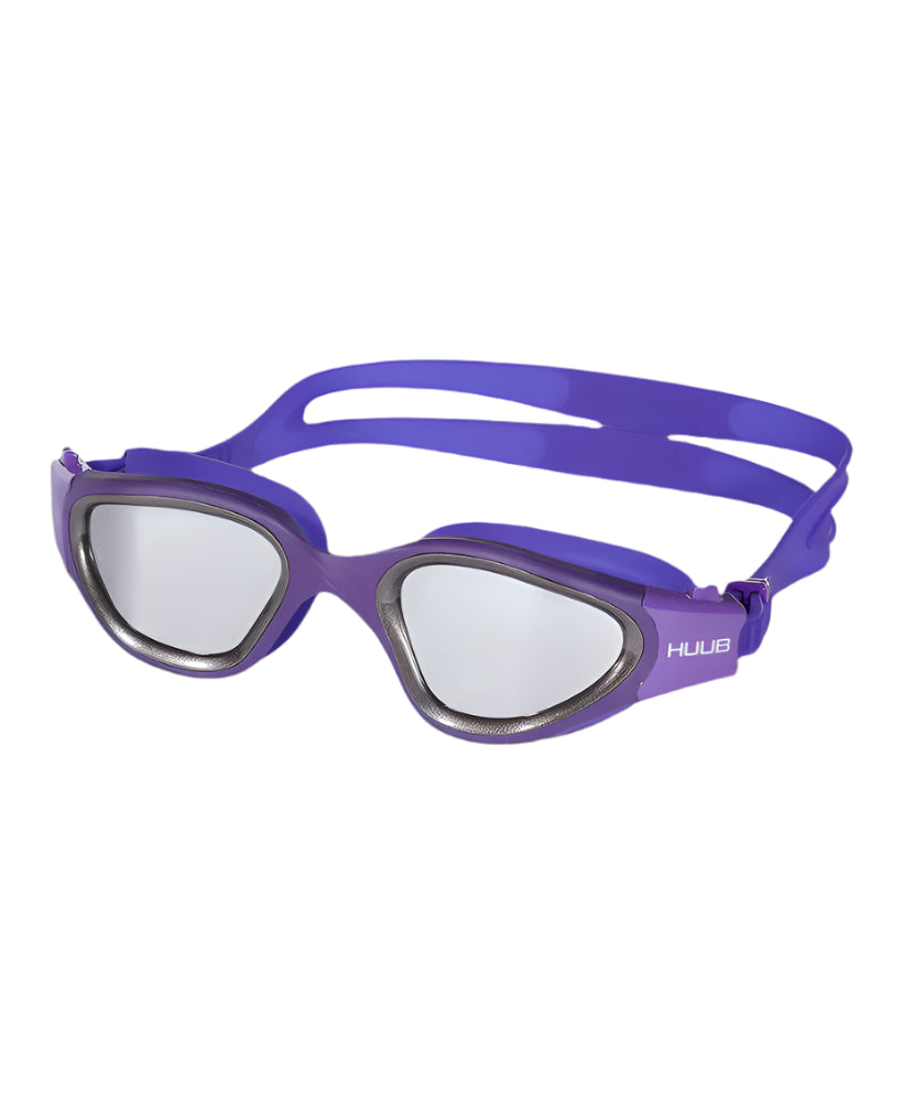 HUUB - Mirage Swim Goggle - Purple Silver Frame/Light Smoke Silver Mirror Lens