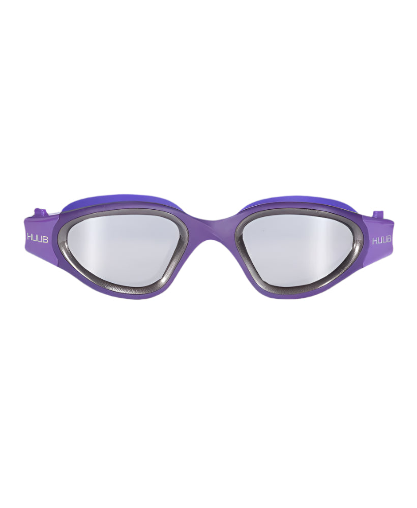 HUUB - Mirage Swim Goggle - Purple Silver Frame/Light Smoke Silver Mirror Lens