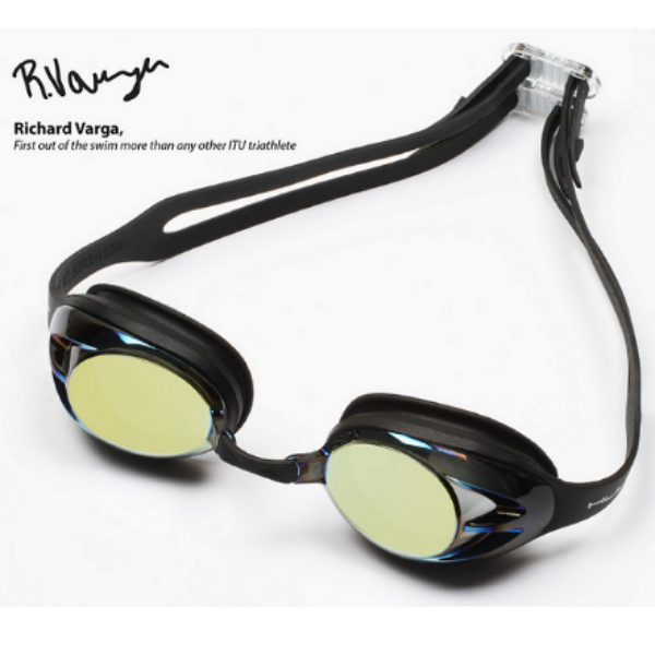 HUUB - Varga Race Goggle - Black with Gold Mirror