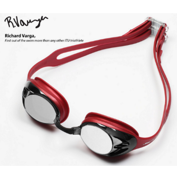 HUUB - Varga Race Goggle - Red with Silver Mirror