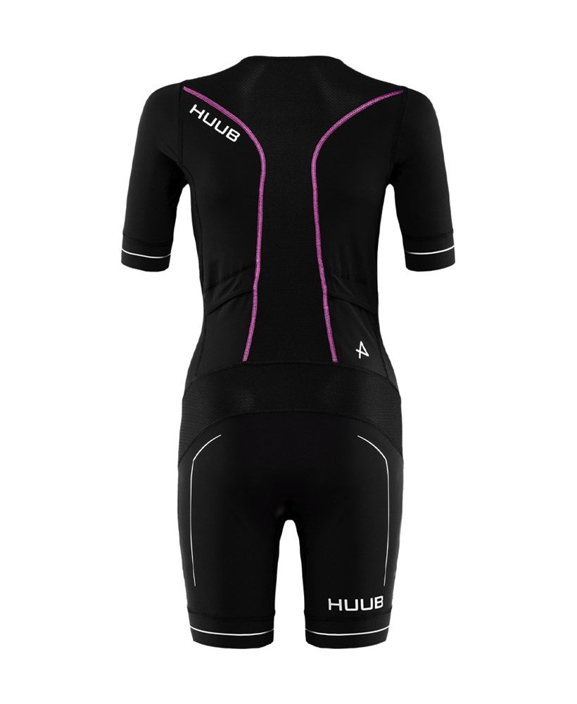 HUUB - Womens - Aura Long Course Tri Suit - Black/Purple