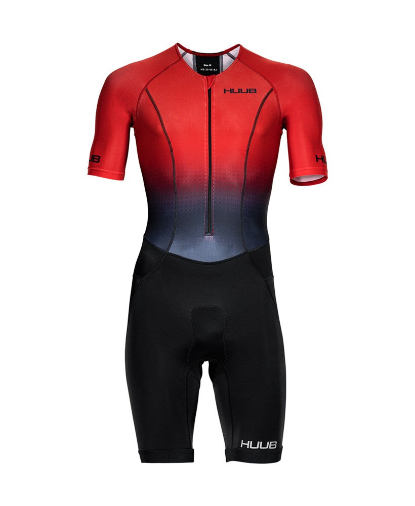 HUUB - Mens - Commit Long Course Tri Suit - Red/Black