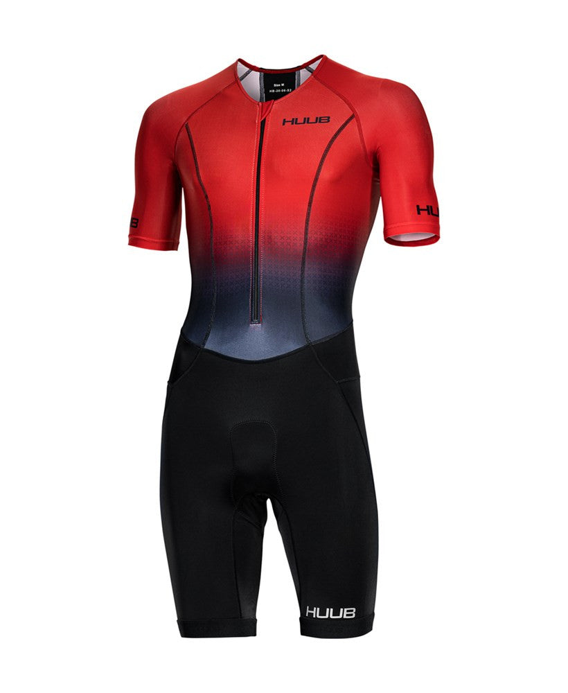 HUUB - Mens - Commit Long Course Tri Suit - Red/Black