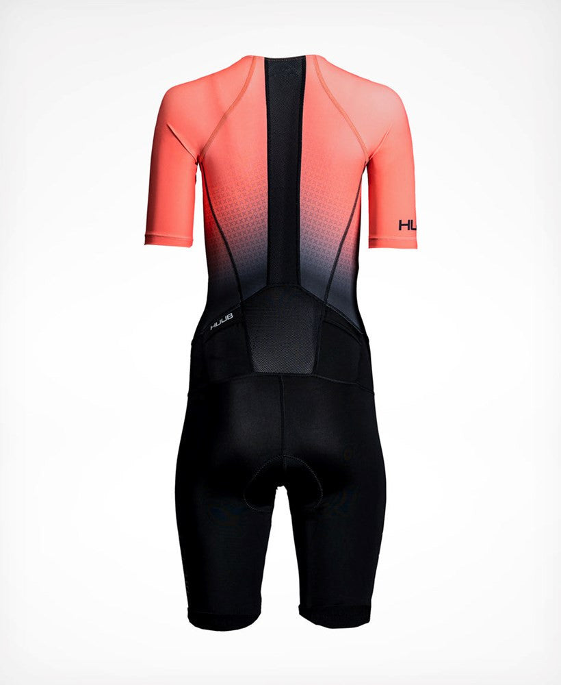 HUUB - Womens - Commit Long Course Tri Suit - Black/Coral