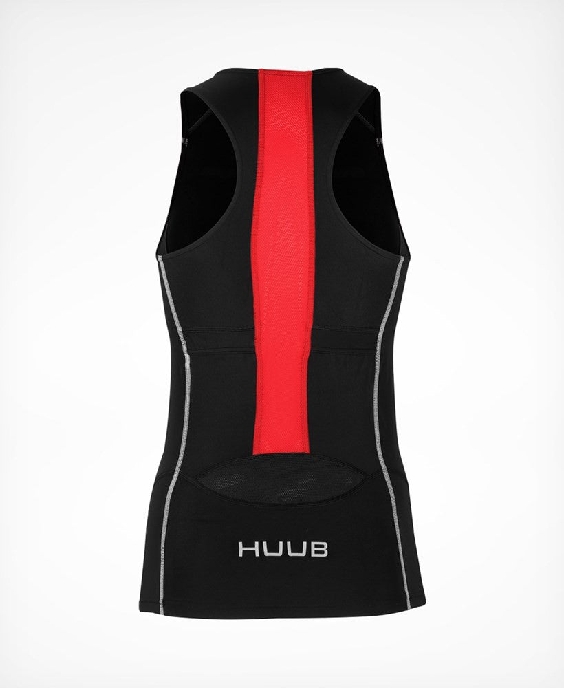 HUUB - Womens - Essential Tri Top - Back/Red