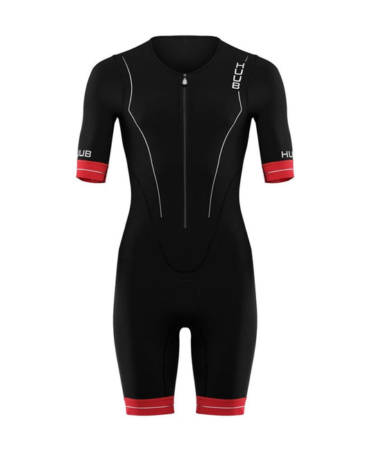 HUUB - EX DEMO - Mens - RaceLine Long Course Tri Suit - Red/Black - Taur - M