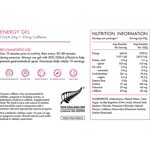 PEAK FUEL - Energy Gel 35g - Assorted Flavours