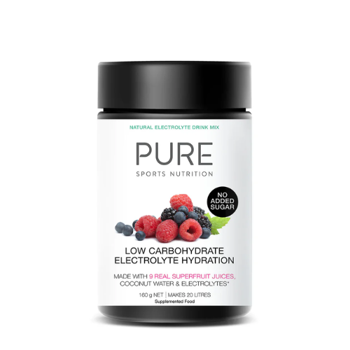 PURE - Electrolyte Hydration Low Carb - 160gm Tub - Assorted Flavours