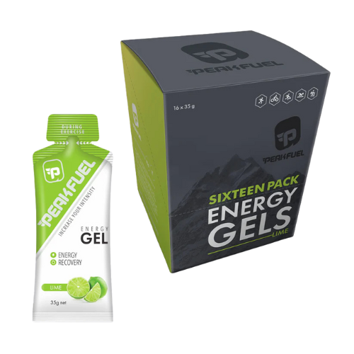 PEAK FUEL Energy Gels - 16 Pack Lime