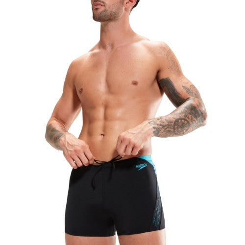 Speedo - Mens - HyperBoom Splice Aquashort - Black/Bolt