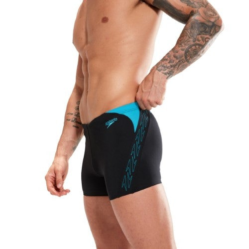 Speedo - Mens - HyperBoom Splice Aquashort - Black/Bolt