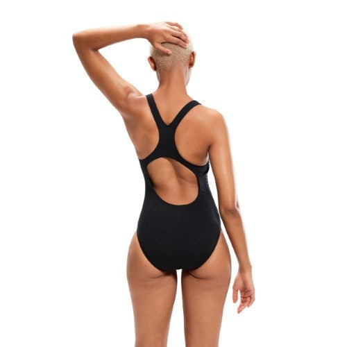 Speedo - Womens - Digital Printed Medalist One Piece - Black/Chroma Blue/Aquarium/Miami Lilac