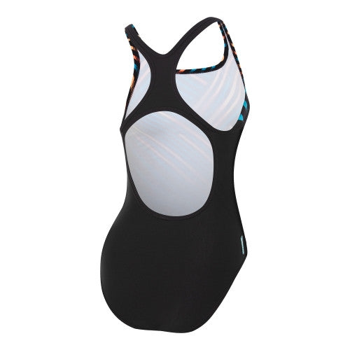 Speedo - Womens - Digital Placement Medalist One Piece - Black/Aquarium/Siren